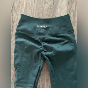 Aurola High-Waist Leggings in Deep Green